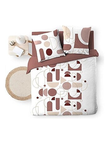 Housse de couette + taie(s) CHILIPOP ROSE 100% coton