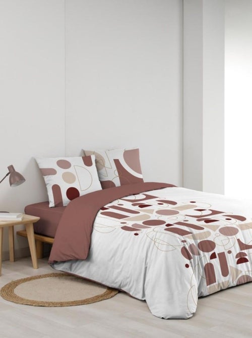 Housse de couette  + taie(s) CHILIPOP ROSE 100% coton - Kiabi