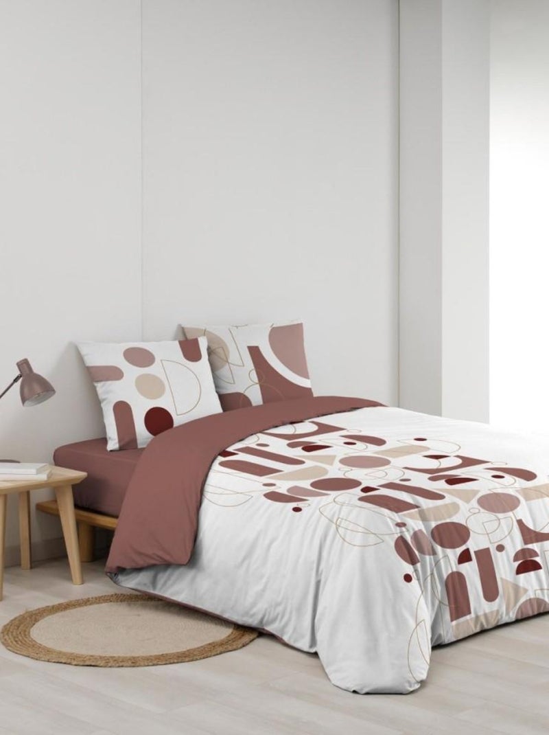 Housse de couette  + taie(s) CHILIPOP ROSE 100% coton Rose - Kiabi