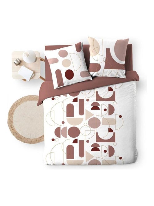 Housse de couette  + taie(s) CHILIPOP ROSE 100% coton - Kiabi