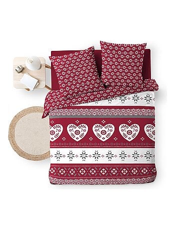 Housse de couette + taies Collection Coeur d'alpage