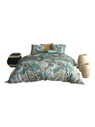 Housse de couette +  taies Collection Feuille de cancun