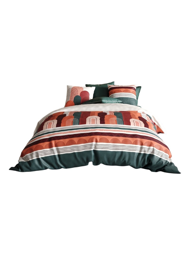 Housse de couette +  taies Collection Gallio Rouge - Kiabi