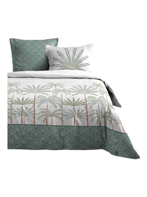 Housse de couette + taies Collection Promenade sous les palmiers - Kiabi