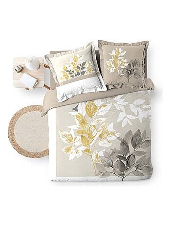 Housse de couette + taie(s) Enora coton 42 fils