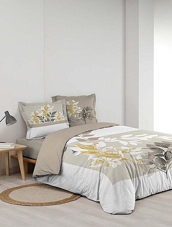 Housse de couette + taie(s) Enora coton 42 fils