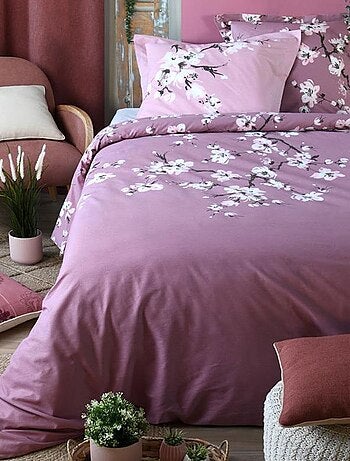 Housse de couette + taies Fleurs Kanda