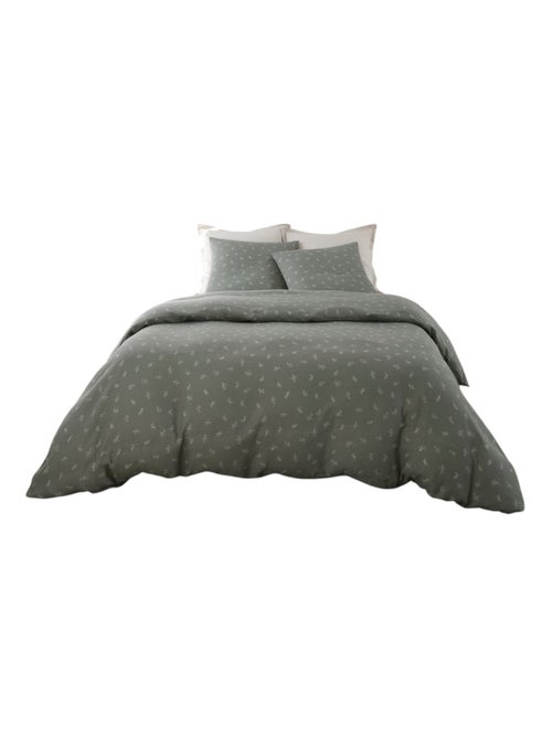 Housse de couette + taies gaze de coton 240 x 260 cm Celestine - Kiabi