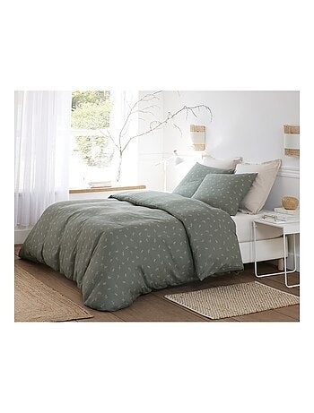 Housse de couette + taies gaze de coton Celestine