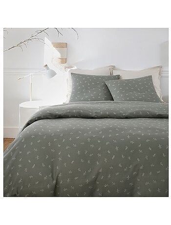 Housse de couette + taies gaze de coton Celestine