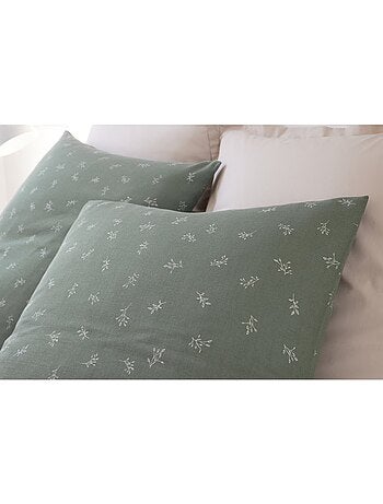 Housse de couette + taies gaze de coton Celestine