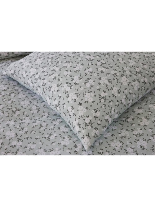 Housse de couette + taies gaze de coton Edane - Kiabi
