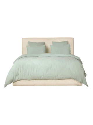 Housse de couette + taies gaze de coton lave Douce