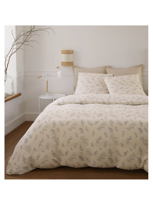 Housse de couette + taies gaze de coton Liveo - Kiabi