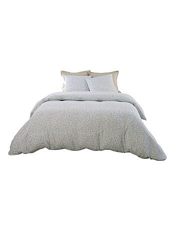 Housse de couette + taies gaze de coton Murmure