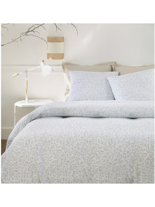 Housse de couette + taies gaze de coton Murmure - Kiabi