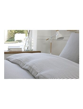 Housse de couette + taies gaze de coton Soleis