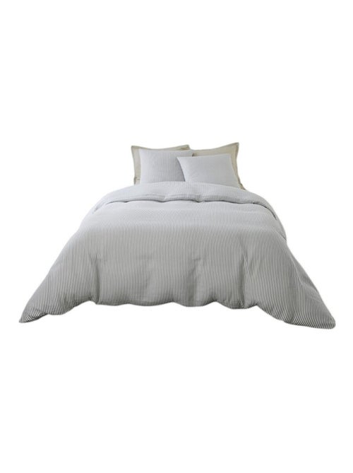 Housse de couette + taies gaze de coton Soleis - Kiabi