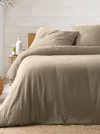 Housse de couette + taies Gaze de coton tendance