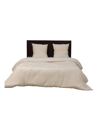 Housse de couette + taies Gaze de microfibre Bicolore