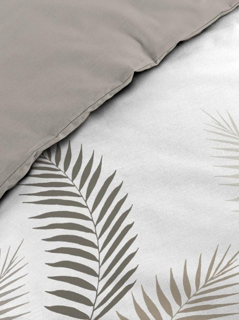 Housse de couette  + taie(s) Goyave coton 57 fils Gris - Kiabi