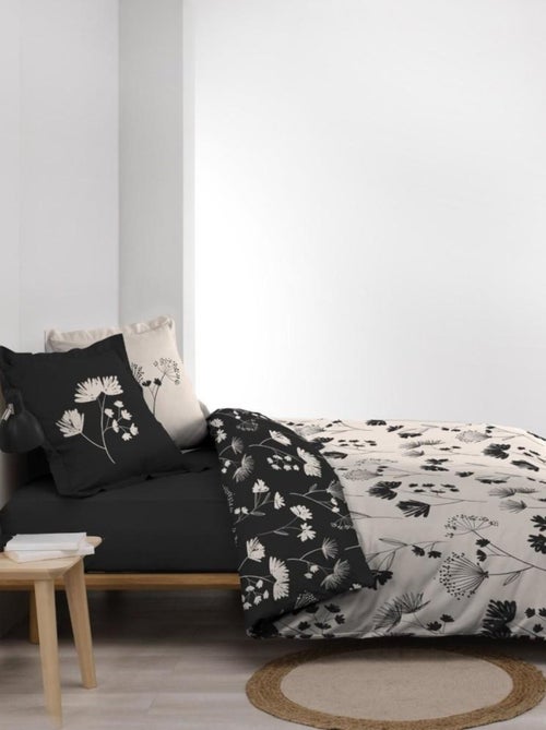 Housse de couette  + taie(s) IRIS coton percale 78 fils - Kiabi