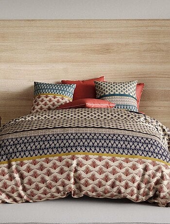 Housse de couette + taie(s) Manille coton Percale 71 fils