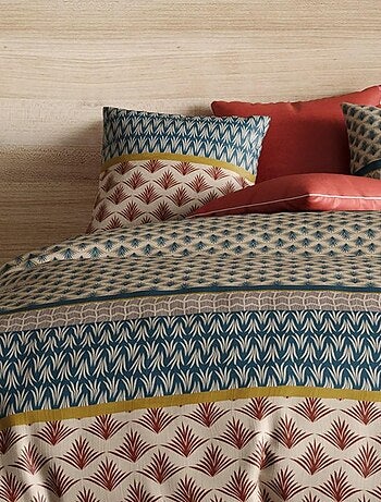 Housse de couette + taie(s) Manille coton Percale 71 fils