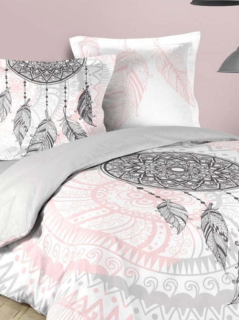 Housse de couette  + taie(s) Namaste coton Blanc - Kiabi