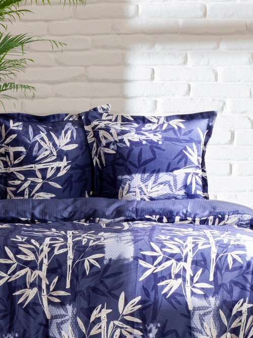 Housse de couette + taie(s) oreiller "Bamboo" 100% coton imprimé. - Kiabi