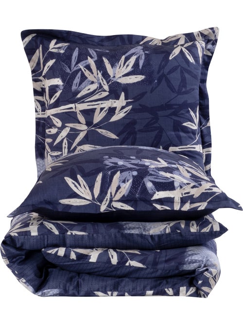 Housse de couette + taie(s) oreiller "Bamboo" 100% coton imprimé. - Kiabi