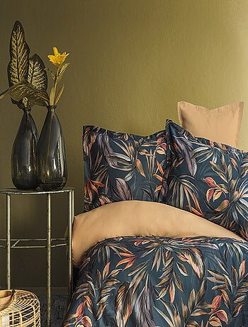 Housse de couette + taies oreiller satin de coton "Calitta