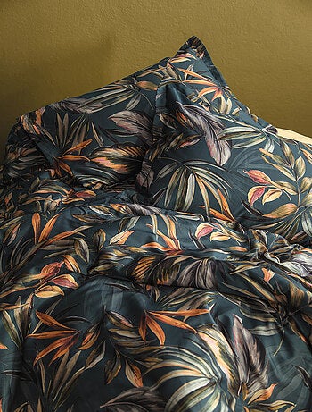 Housse de couette + taies oreiller satin de coton "Calitta