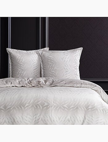 Housse de couette + taie(s) oreiller satin de coton "Duff