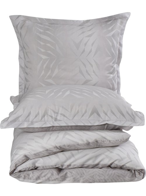 Housse de couette + taie(s) oreiller satin de coton "Duff" - Kiabi Housse de couette + taie(s) oreiller satin de coton "Duff" - Kiabi