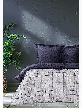 Housse de couette + taie(s) oreiller satin de coton "Melori