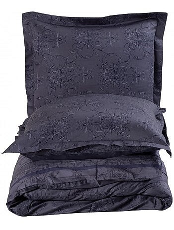 Housse de couette + taie(s) oreiller satin de coton "Melori