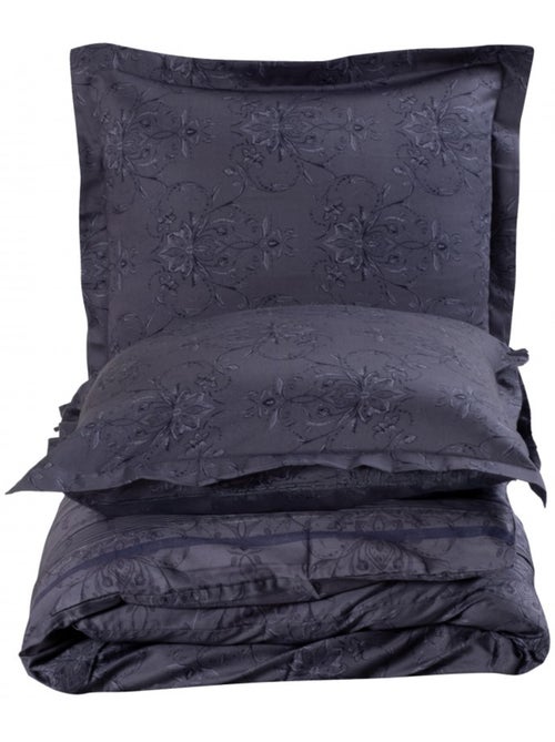 Housse de couette + taie(s) oreiller satin de coton "Melori" - Kiabi