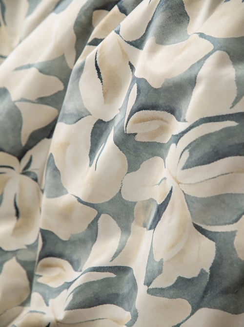 Housse de couette + taies oreiller satin de coton "Praxis" - Kiabi