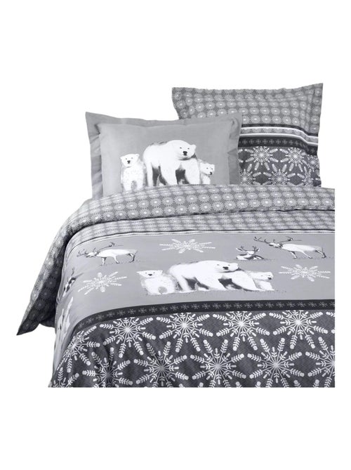 Housse de couette + taies Ours d' Aigueblanche - Kiabi