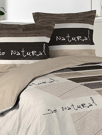 Housse de couette + taie(s) So natural coton
