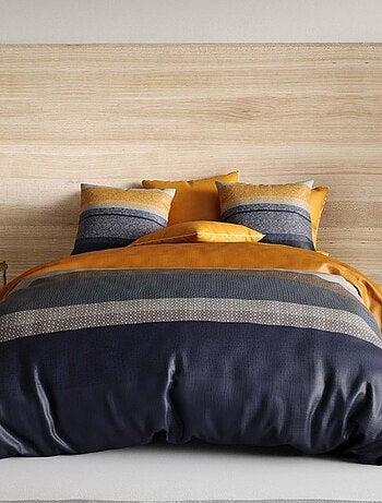 Housse De Couette 220x240cm + 2 Taies 63x63cm - Pur Coton 57 Fils/cm² - Bleu Baltic