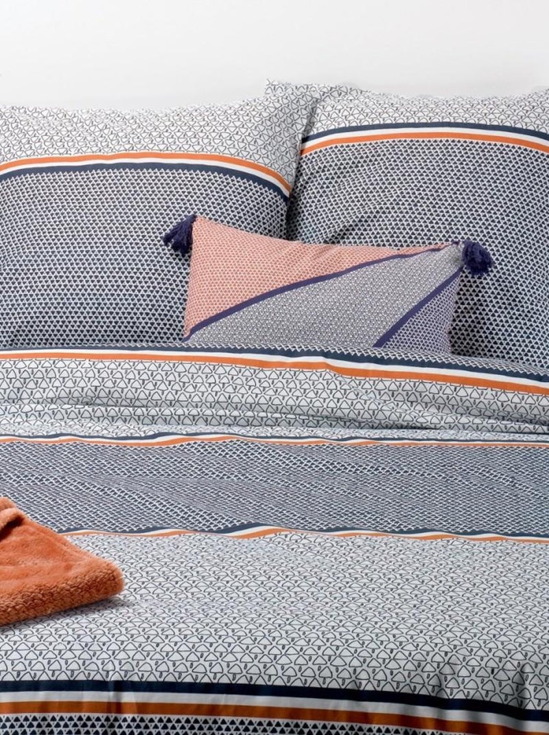 Housse de couette  Tilak + taie(s) coton 57 fils Blanc - Kiabi