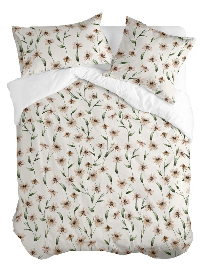 Housse de couette Tinny bloom "Happyfriday" Blanc - Kiabi