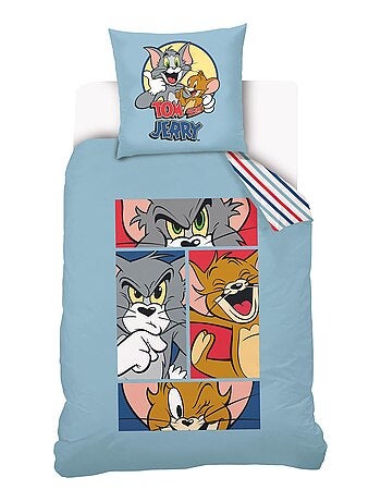 Housse de couette Tom and Jerry BD 140x200 cm - 100% Coton - Kiabi