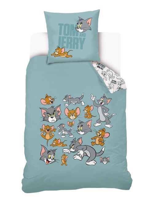 Housse de couette Tom and Jerry try and catch me 140x200 cm - 100% Coton - Kiabi