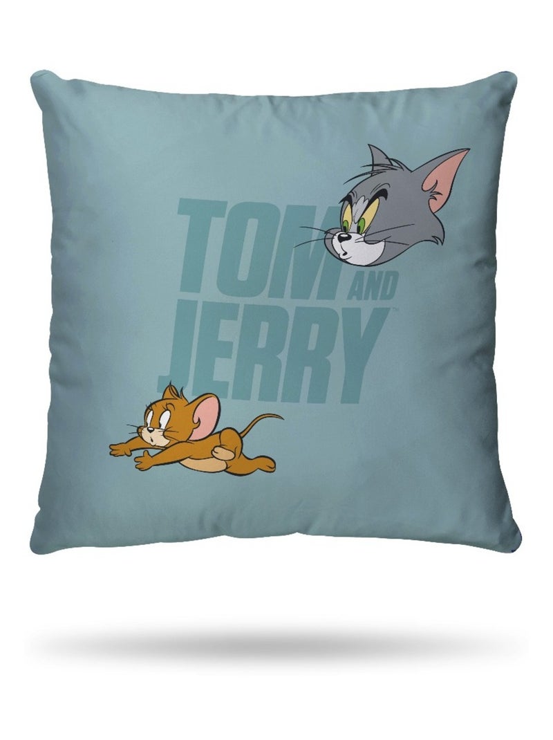 Housse de couette Tom&Jerry Try and catch me 140x200 cm - 100% Coton Bleu - Kiabi
