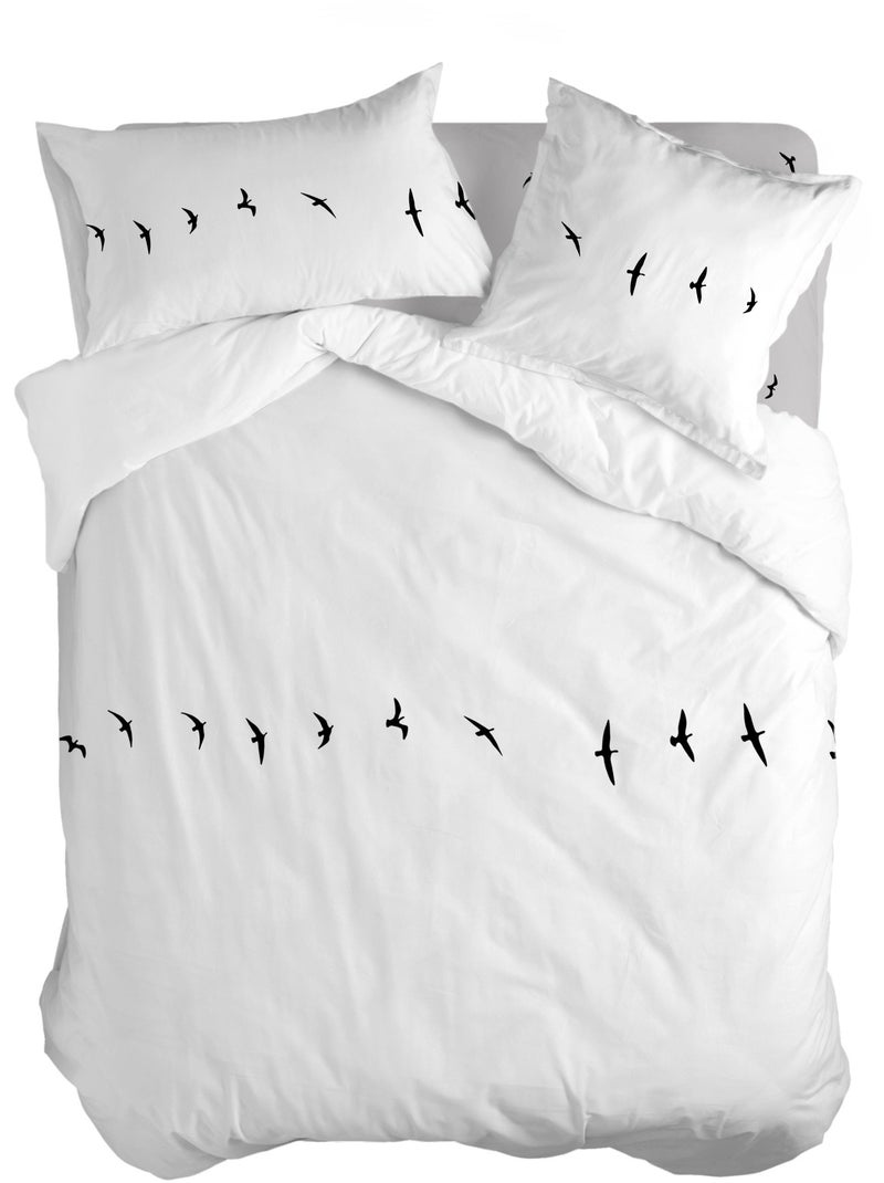 Housse de couette Trip "Happyfriday" Blanc - Kiabi