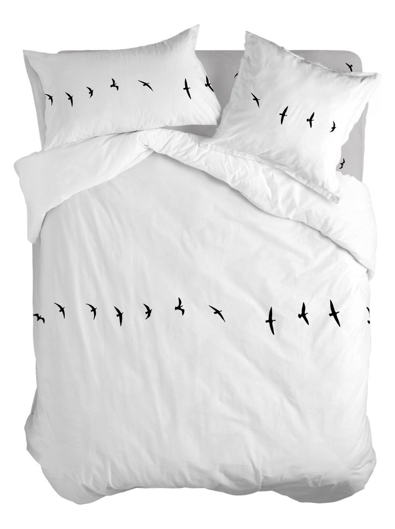 Housse de couette Trip "Happyfriday" Blanc - Kiabi