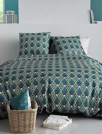 Housse de couette TRISKA + 2 taies coton 57 fils